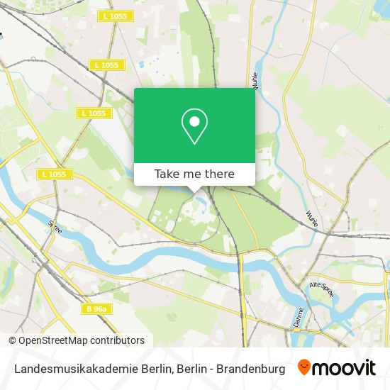 Landesmusikakademie Berlin map