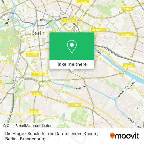 Die Etage - Schule für die Darstellenden Künste map