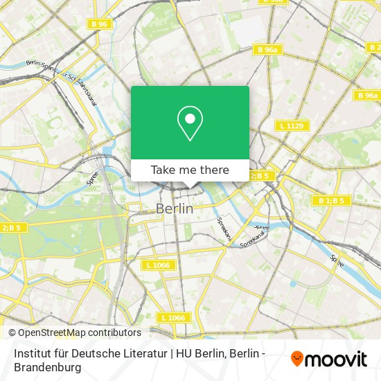 Institut für Deutsche Literatur | HU Berlin map