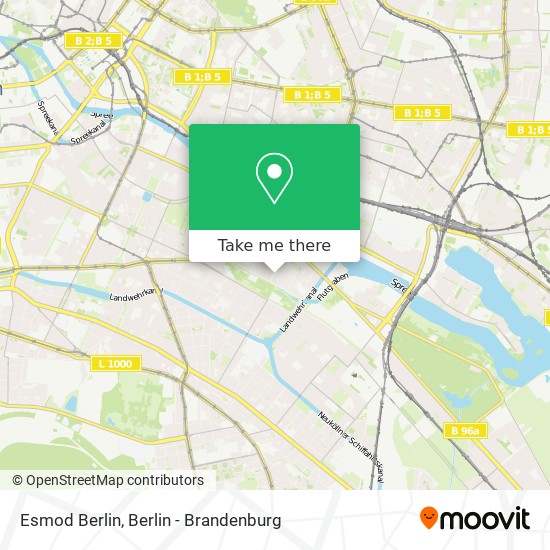 Карта Esmod Berlin
