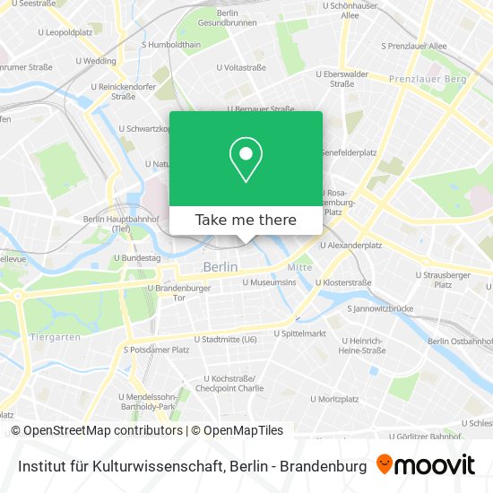 Institut für Kulturwissenschaft map