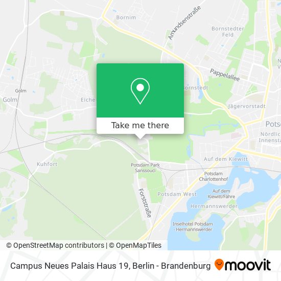 Карта Campus Neues Palais Haus 19