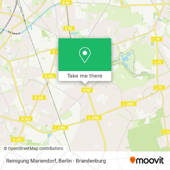 Reinigung Mariendorf map