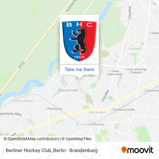 Berliner Hockey Club map