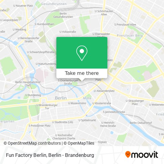 Fun Factory Berlin map