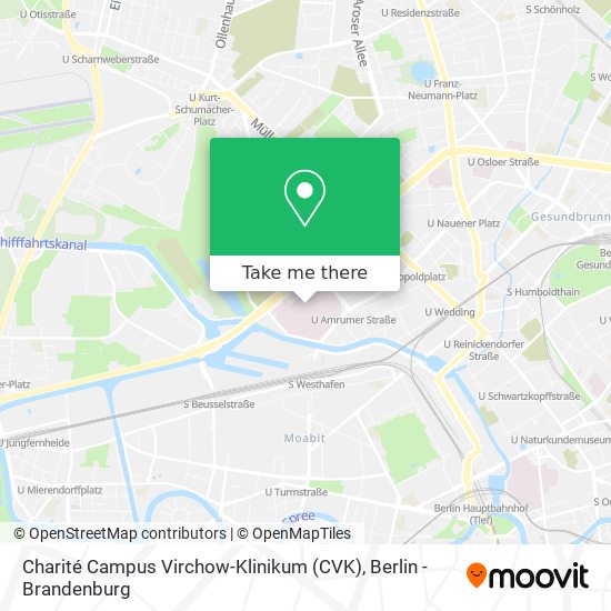 Charité Campus Virchow-Klinikum (CVK) map