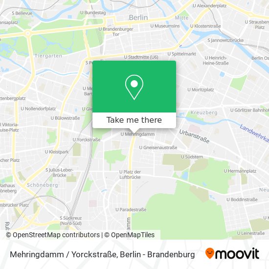 Карта Mehringdamm / Yorckstraße