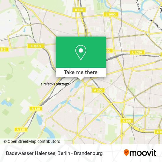 Badewasser Halensee map