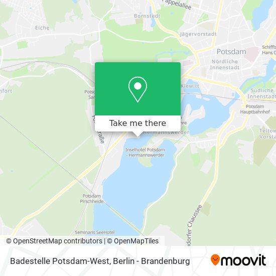 Карта Badestelle Potsdam-West