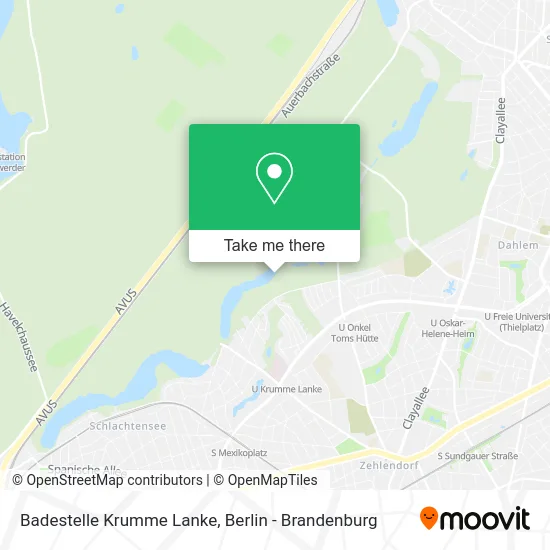 Badestelle Krumme Lanke map