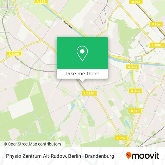 Physio Zentrum Alt-Rudow map