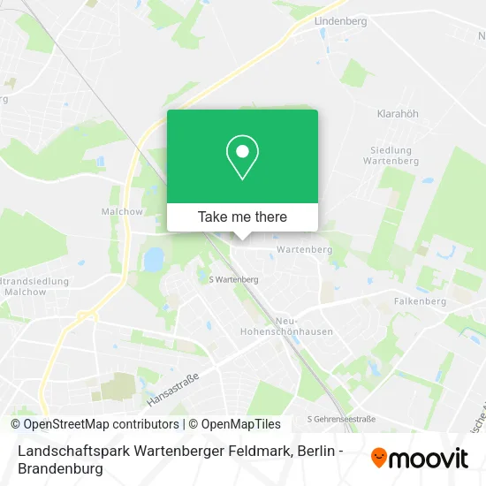 Карта Landschaftspark Wartenberger Feldmark