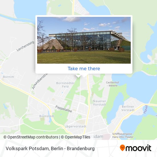 Volkspark Potsdam map