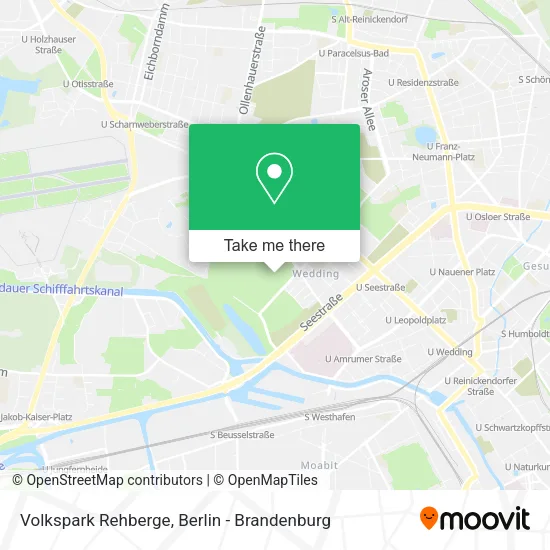 Карта Volkspark Rehberge
