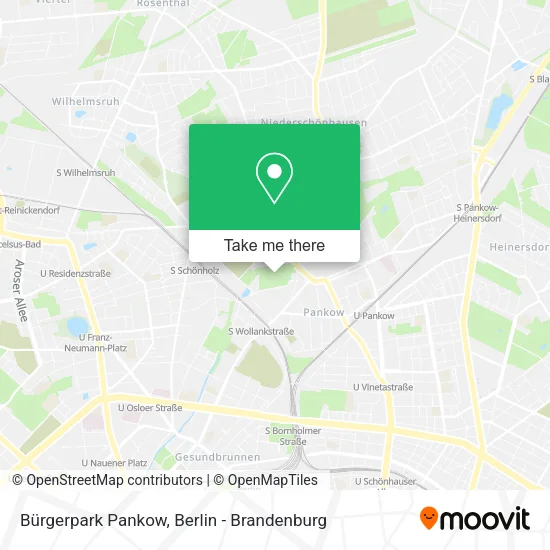 Карта Bürgerpark Pankow