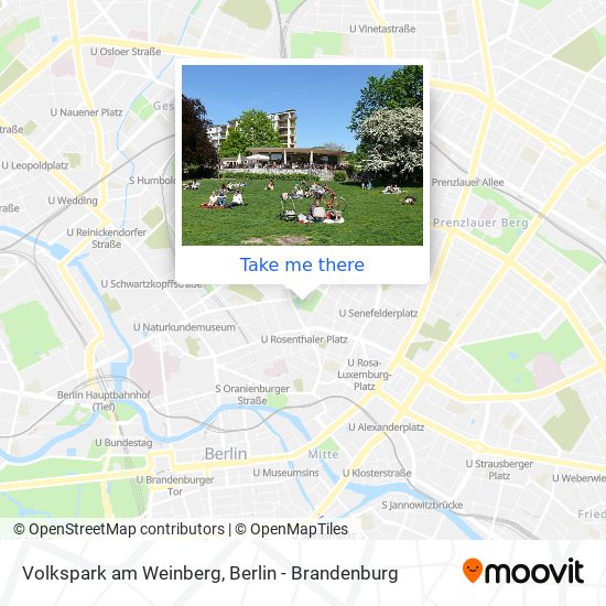 Volkspark am Weinberg map