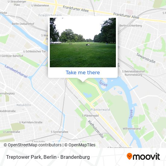 Treptower Park map