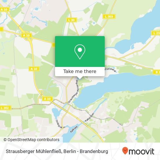 Strausberger Mühlenfließ map