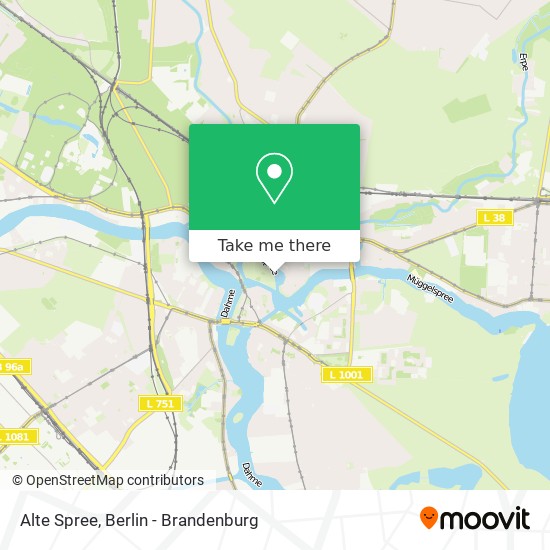 Alte Spree map