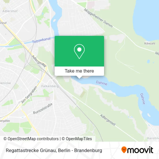 Карта Regattastrecke Grünau