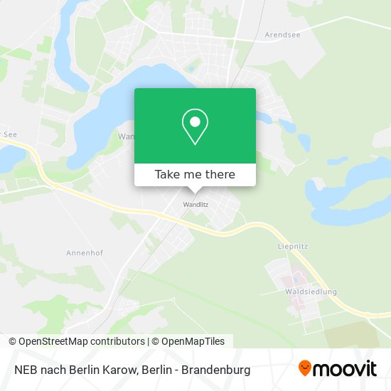 NEB nach Berlin Karow map