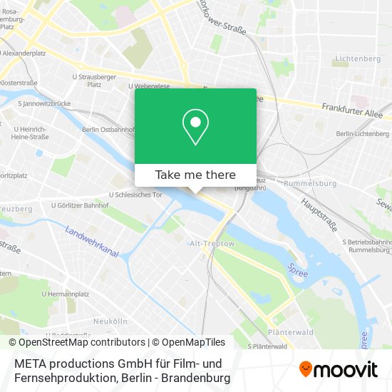 META productions GmbH für Film- und Fernsehproduktion map