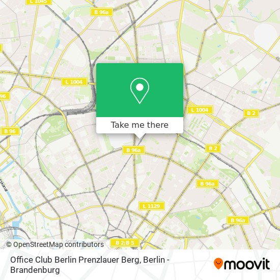 Карта Office Club Berlin Prenzlauer Berg
