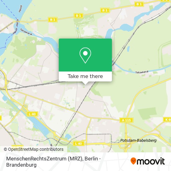 MenschenRechtsZentrum (MRZ) map