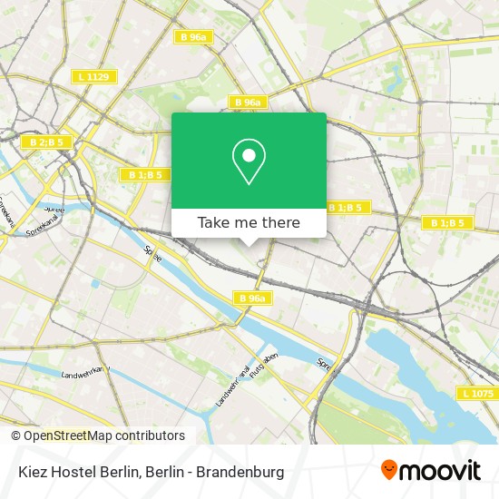Kiez Hostel Berlin map