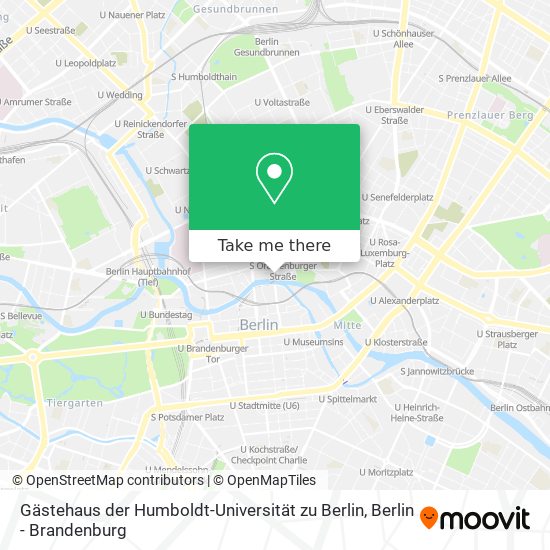 Карта Gästehaus der Humboldt-Universität zu Berlin
