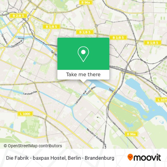 Die Fabrik - baxpax Hostel map