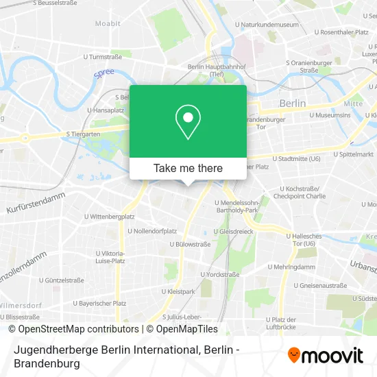 Jugendherberge Berlin International map