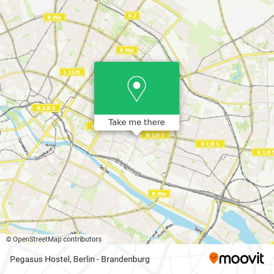 Pegasus Hostel map