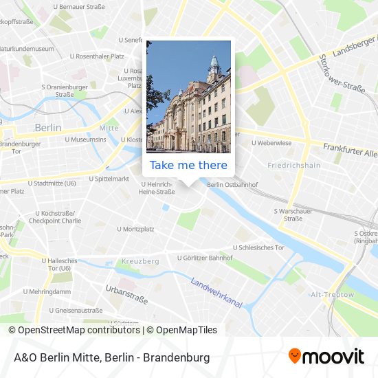 A&O Berlin Mitte map