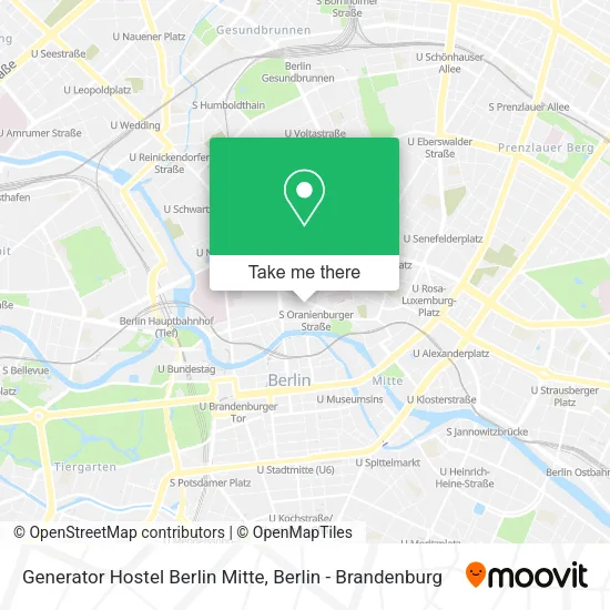 Карта Generator Hostel Berlin Mitte