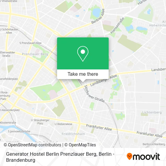Карта Generator Hostel Berlin Prenzlauer Berg