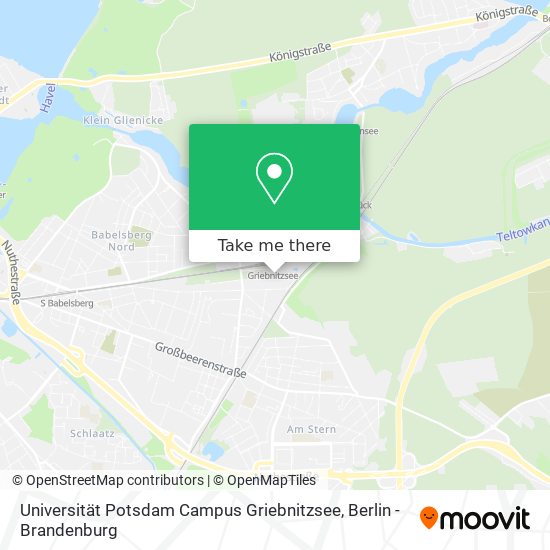 Universität Potsdam Campus Griebnitzsee map