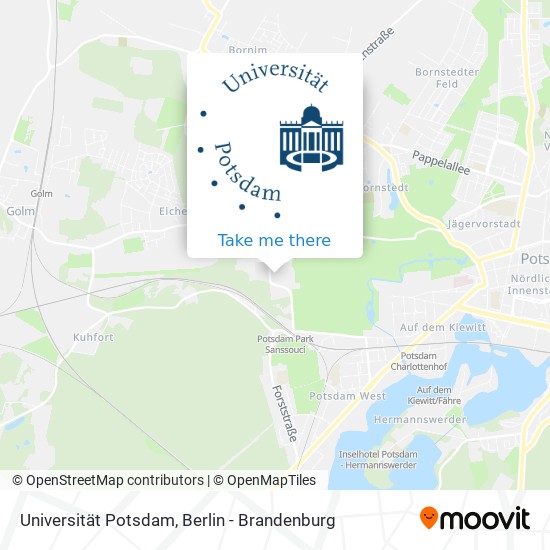 Universität Potsdam map
