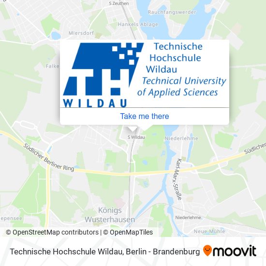 Карта Technische Hochschule Wildau