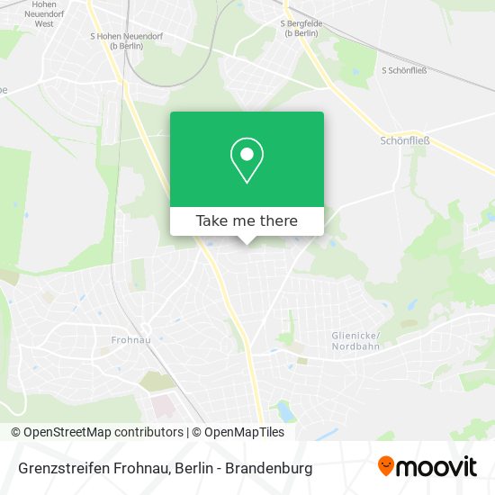 Grenzstreifen Frohnau map