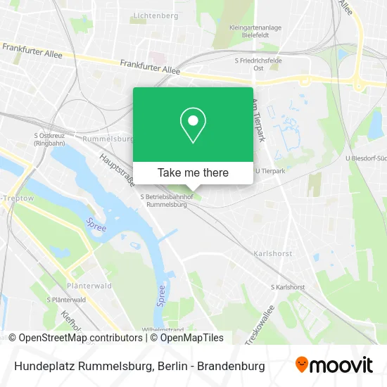 Карта Hundeplatz Rummelsburg