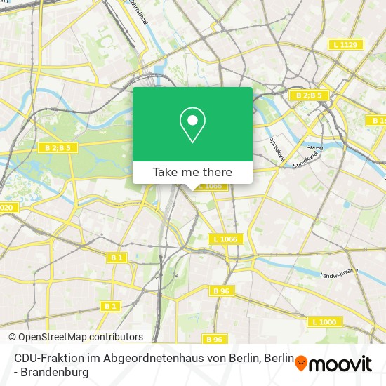 Карта CDU-Fraktion im Abgeordnetenhaus von Berlin