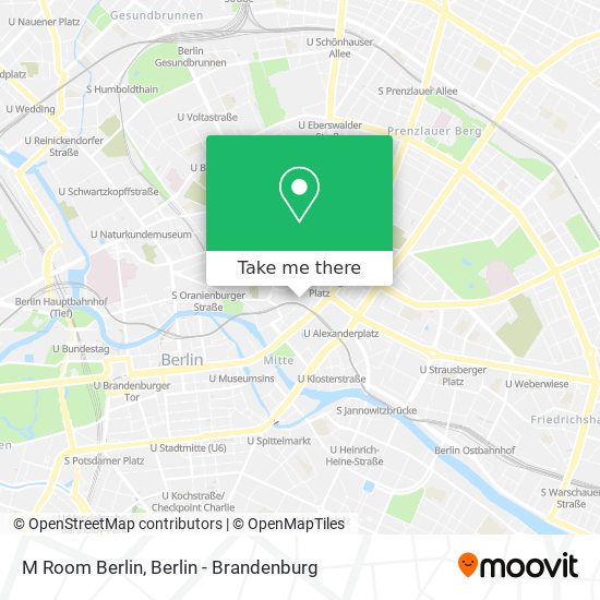 M Room Berlin map