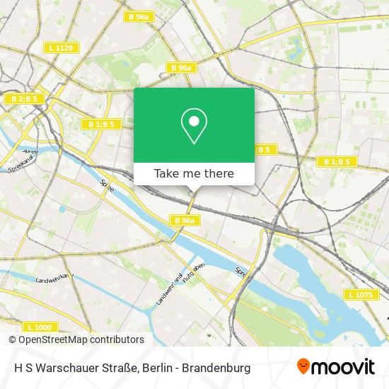 H S Warschauer Straße map