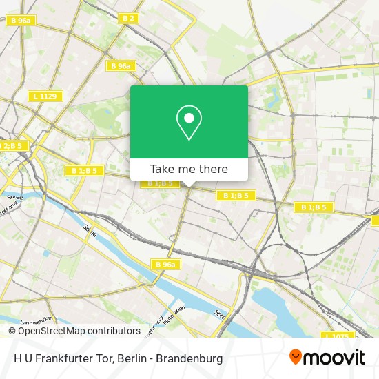 H U Frankfurter Tor map