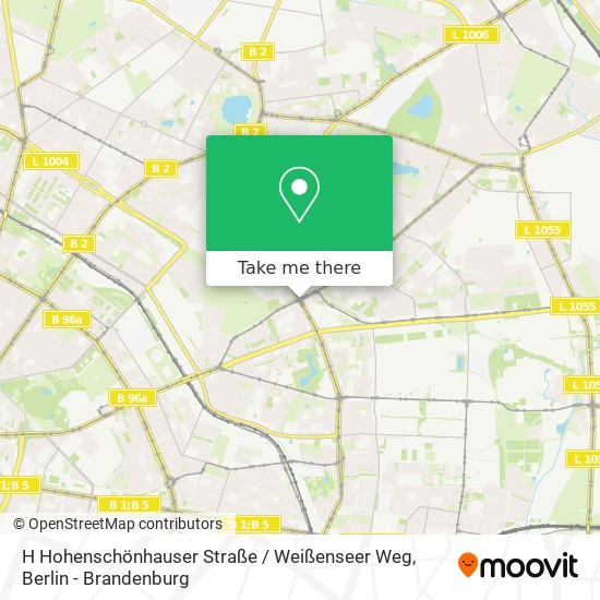 H Hohenschönhauser Straße / Weißenseer Weg map