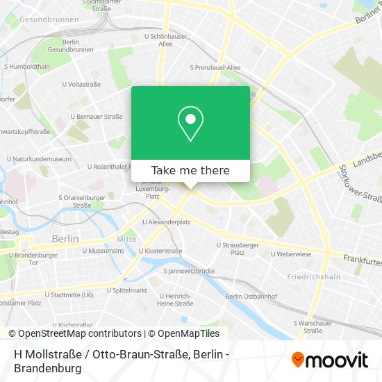 H Mollstraße / Otto-Braun-Straße map