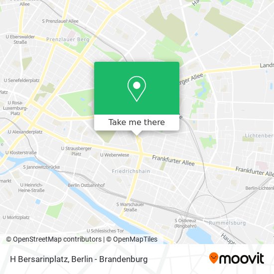 H Bersarinplatz map