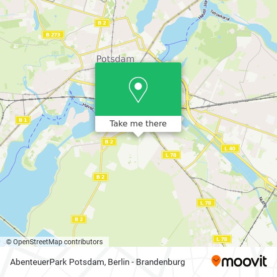 AbenteuerPark Potsdam map