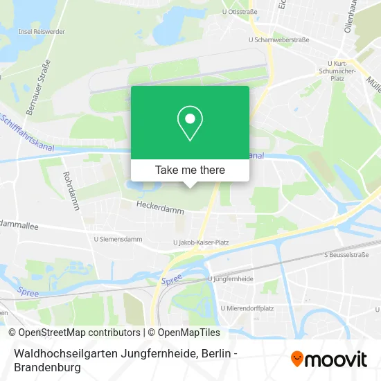 Карта Waldhochseilgarten Jungfernheide